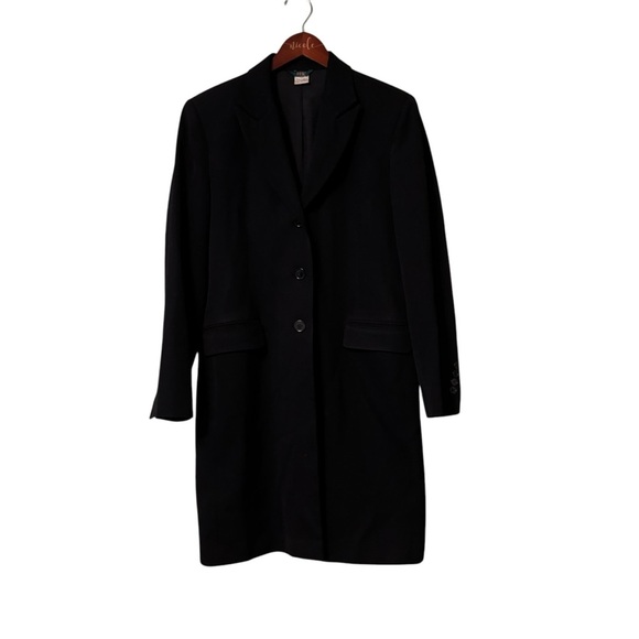 Vintage Hawksley and Wight Women’s 100% Wool Jacket Blazer Black Size 6 - Picture 1 of 6